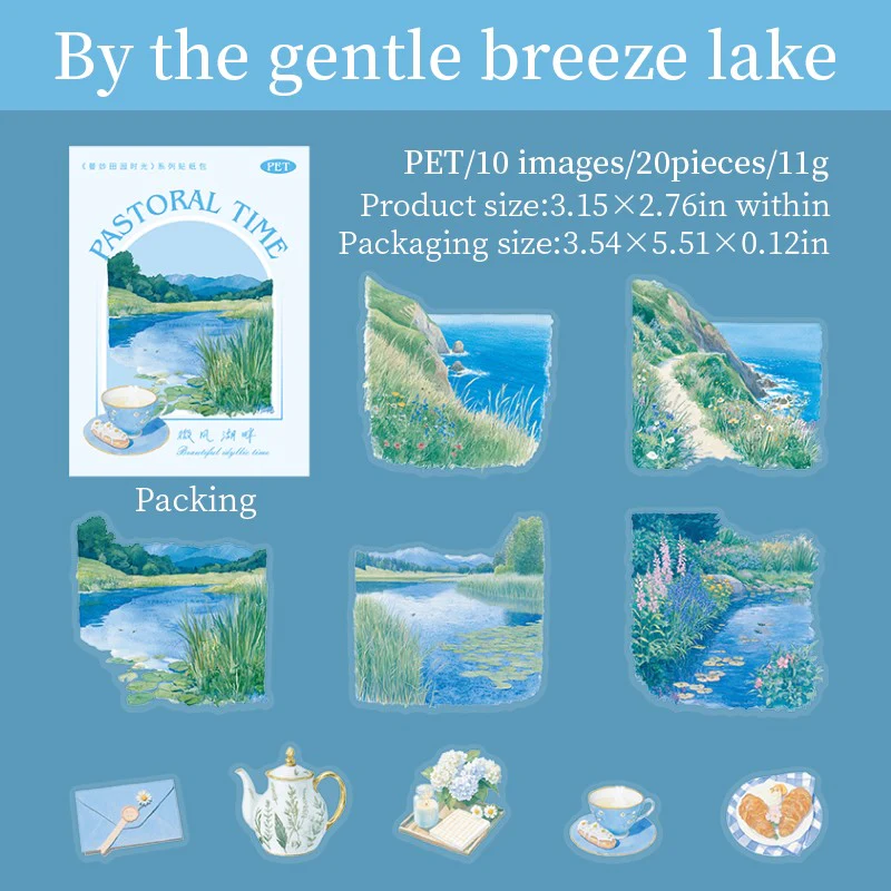 Graceful Countryside Moments Series Dual-Size Garden Sticker Pack - Image 9