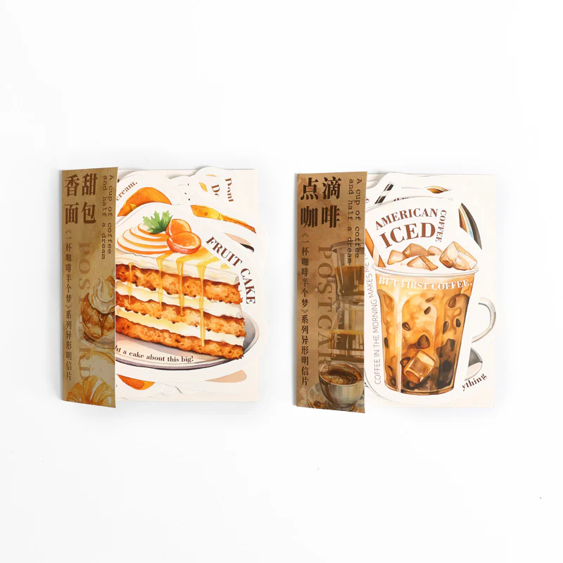 Half a Dream with a Cup of Coffee Shaped Postcards-TAHARA - Image 2