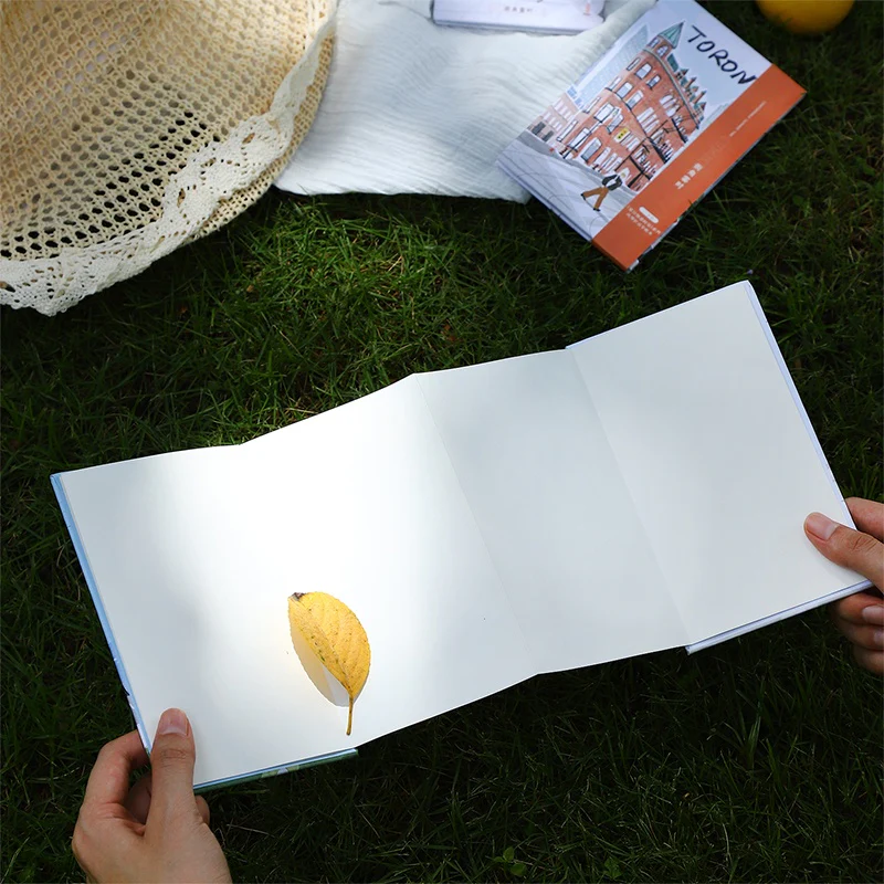 Pleasant Summer Days Hand-drawn cover organ folding notebook - Image 4