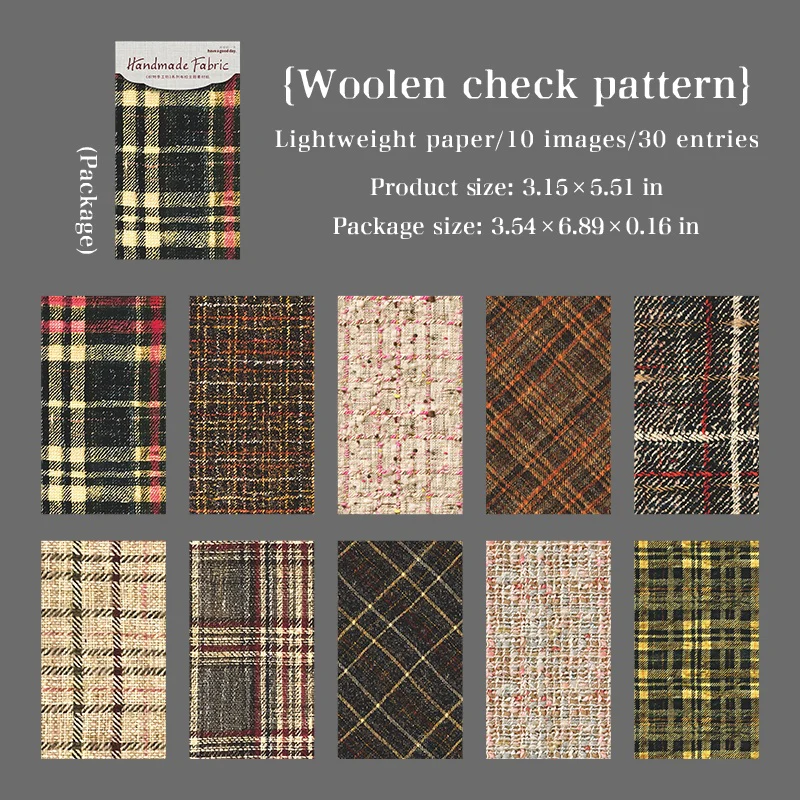 Handmade Fabric Paper Pavk 30PCS - Image 12