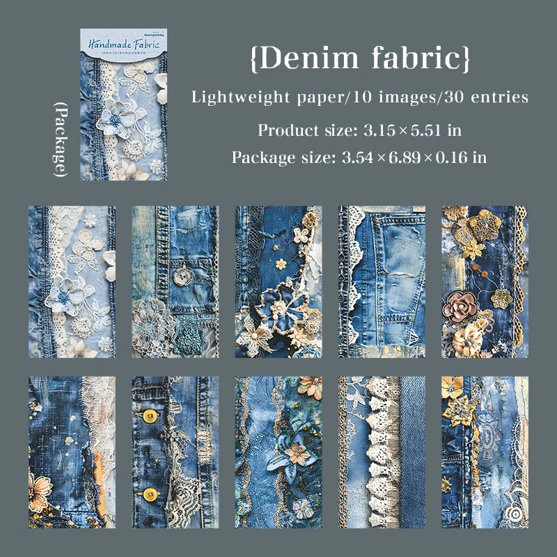 Handmade Fabric Paper Pavk 30PCS - Image 13
