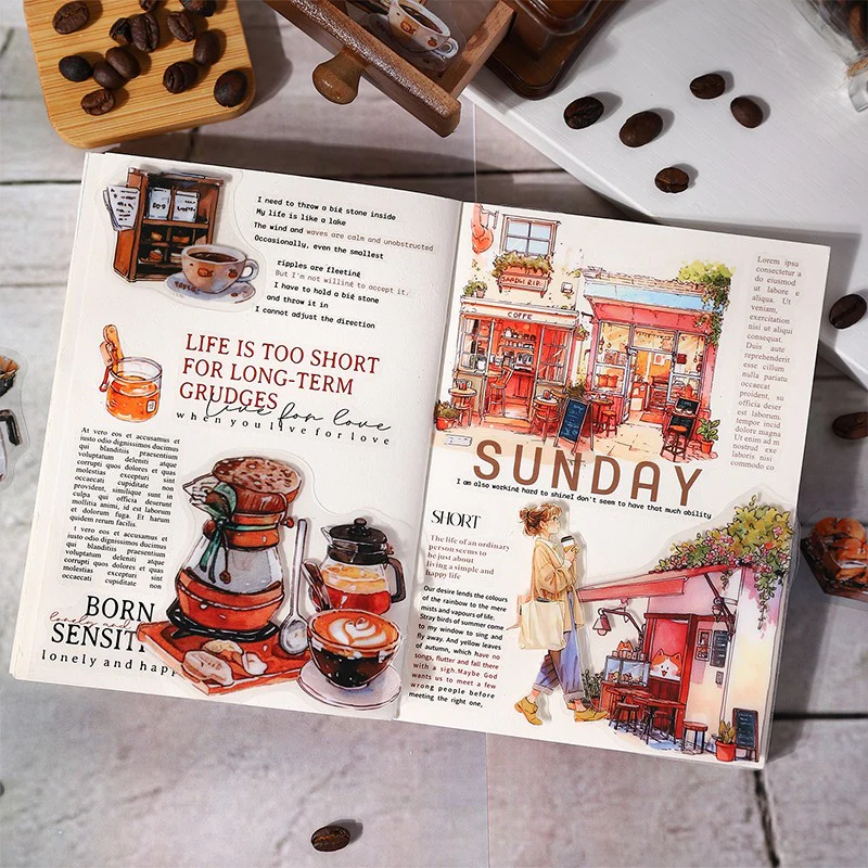 The Story of the Cafe Series of landscape sticker books - Image 26