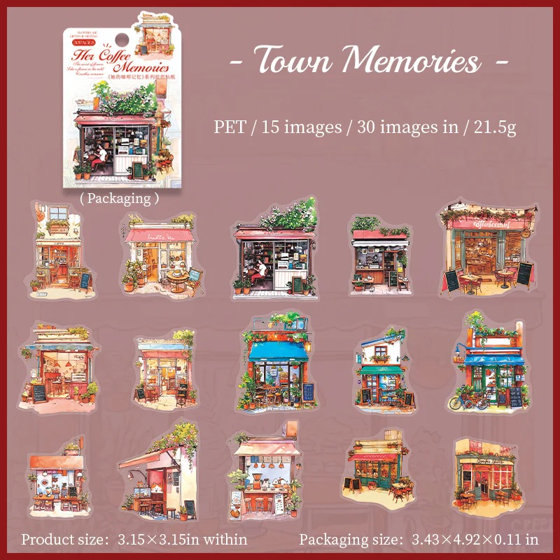 The Story of the Cafe Series of landscape sticker books - Image 31