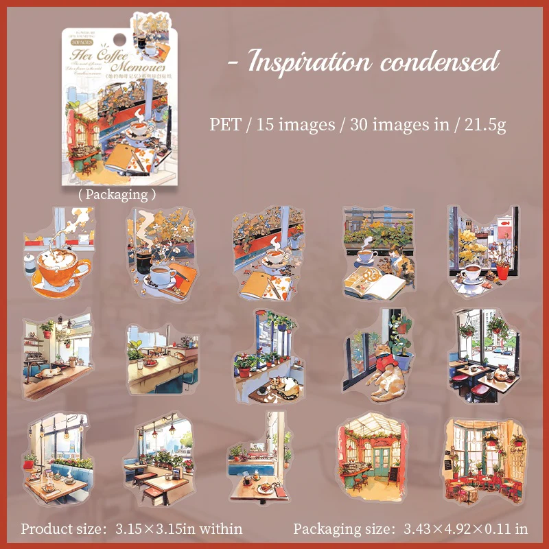The Story of the Cafe Series of landscape sticker books - Image 32