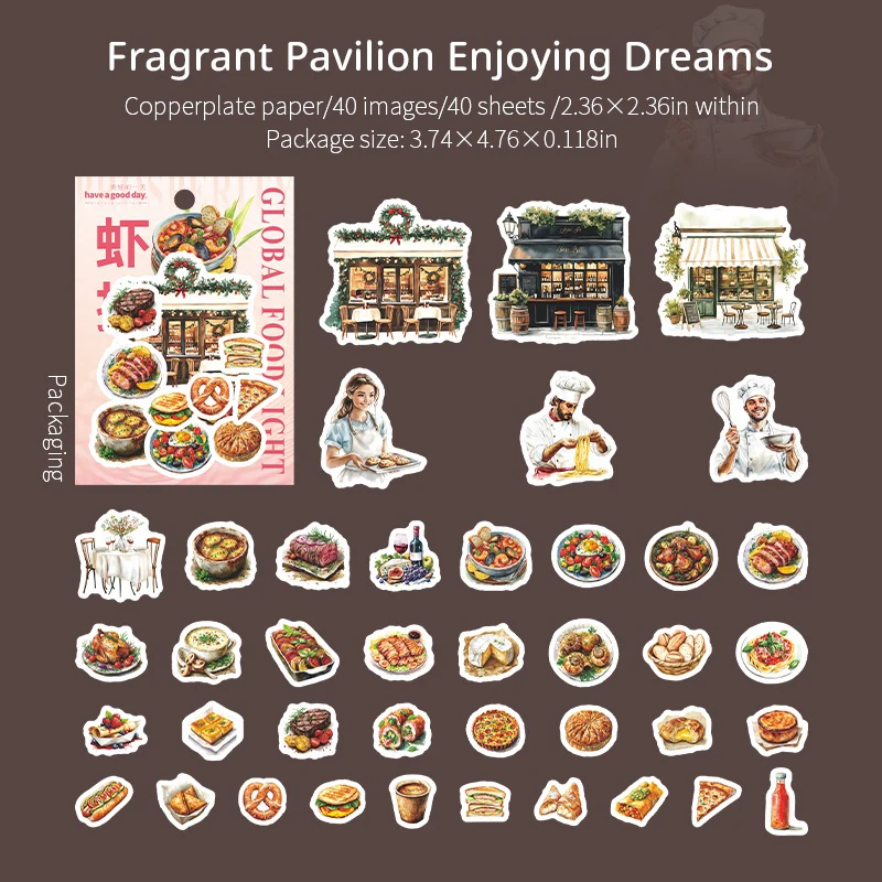 The Story of the Cafe Series of landscape sticker books - Image 18