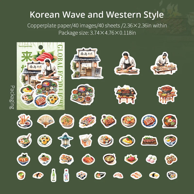 The Story of the Cafe Series of landscape sticker books - Image 20