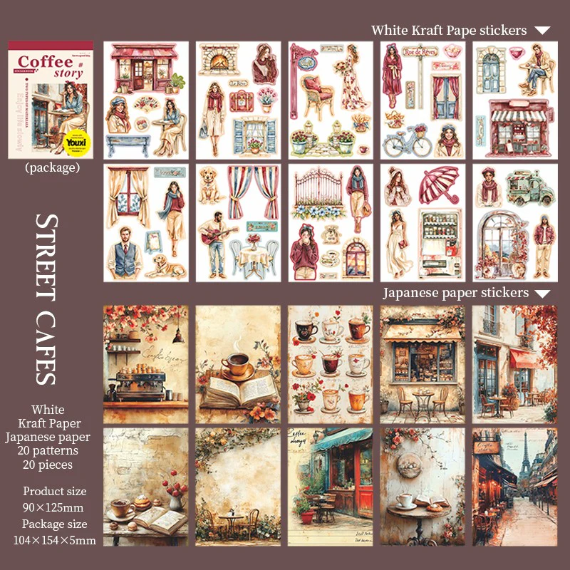 The Story of the Cafe Series of landscape sticker books - Image 7
