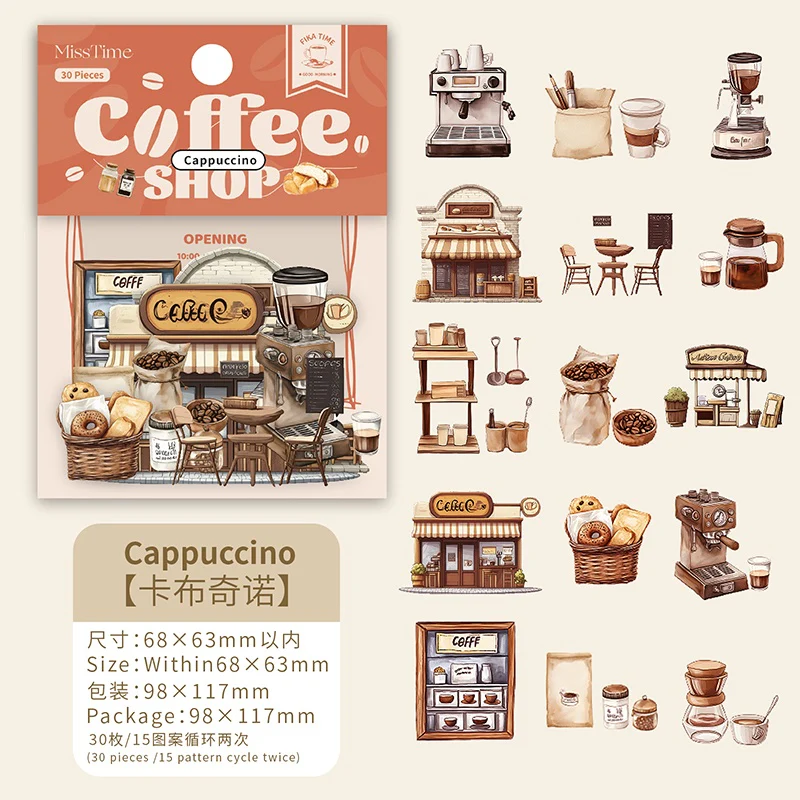 The Story of the Cafe Series of landscape sticker books - Image 37