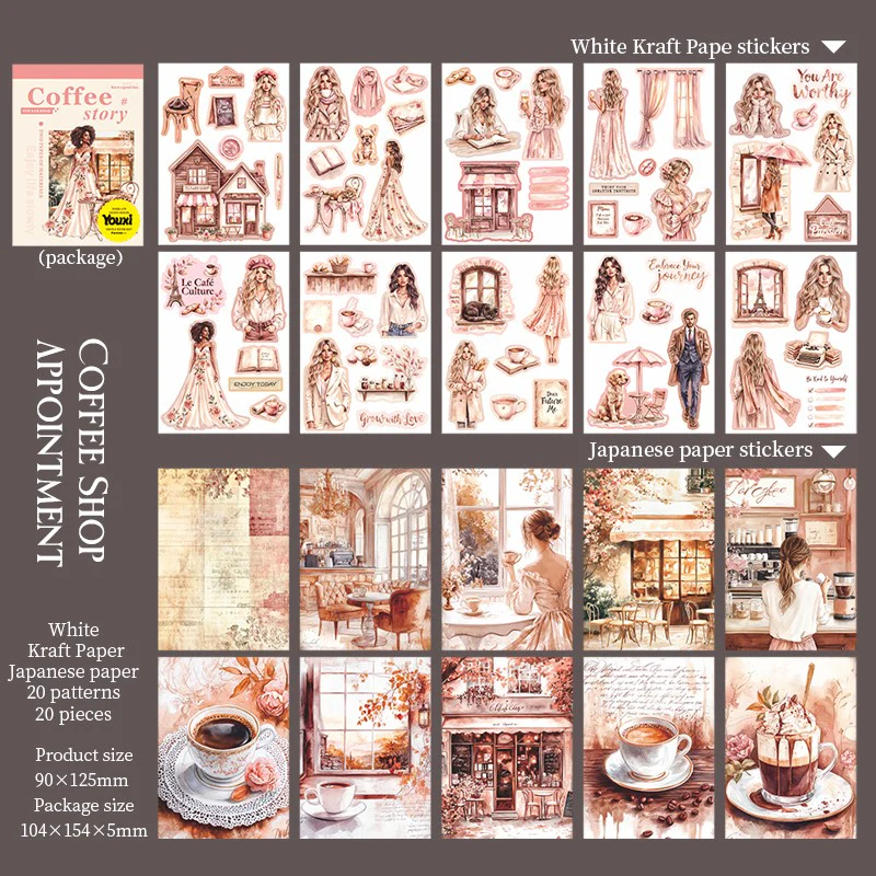 The Story of the Cafe Series of landscape sticker books - Image 8