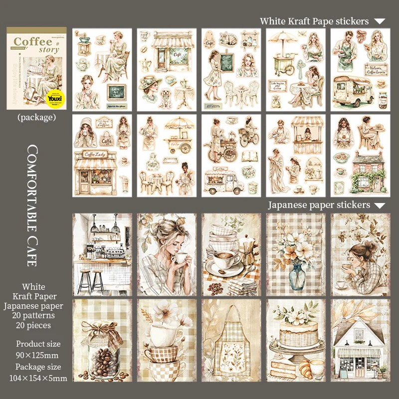 The Story of the Cafe Series of landscape sticker books - Image 9