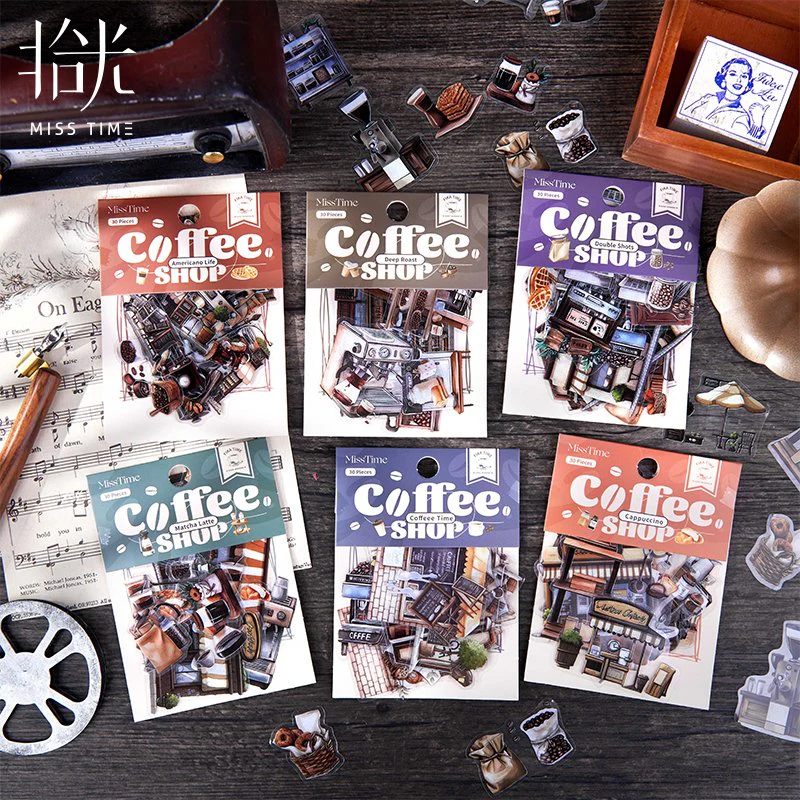 The Story of the Cafe Series of landscape sticker books - Image 43