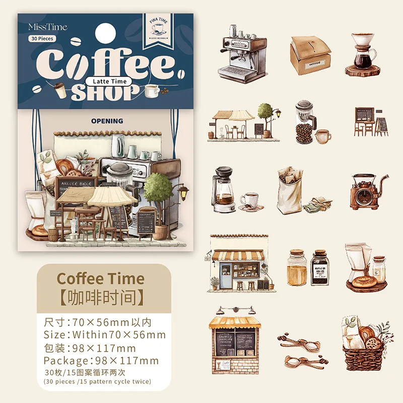 The Story of the Cafe Series of landscape sticker books - Image 39
