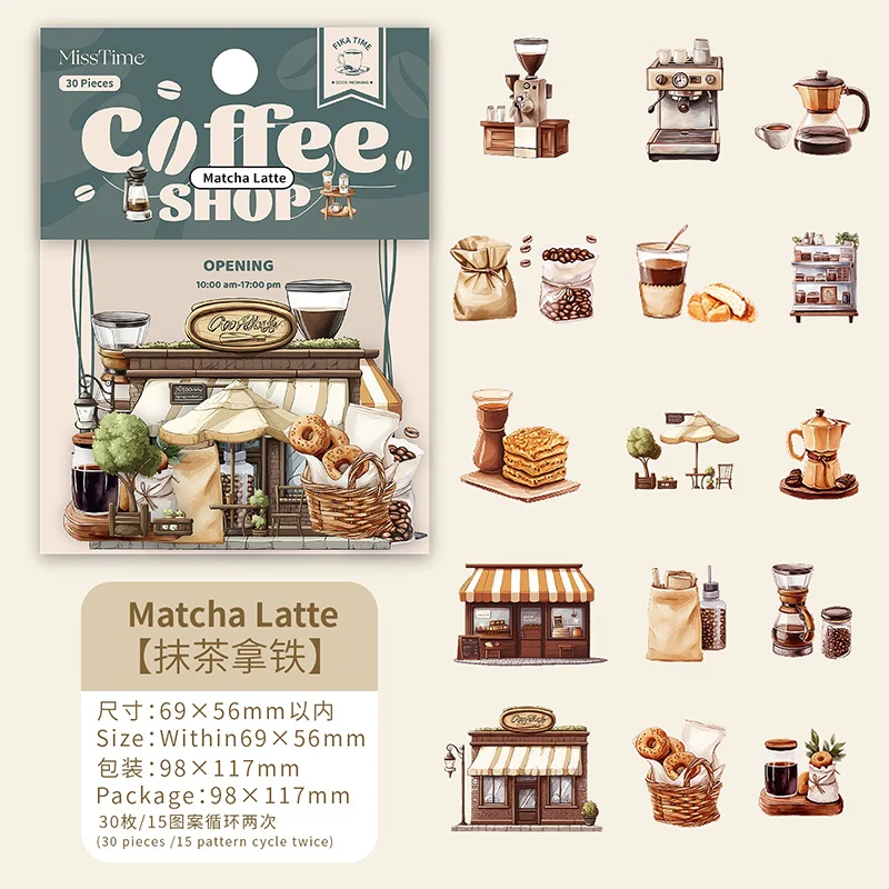 The Story of the Cafe Series of landscape sticker books - Image 40