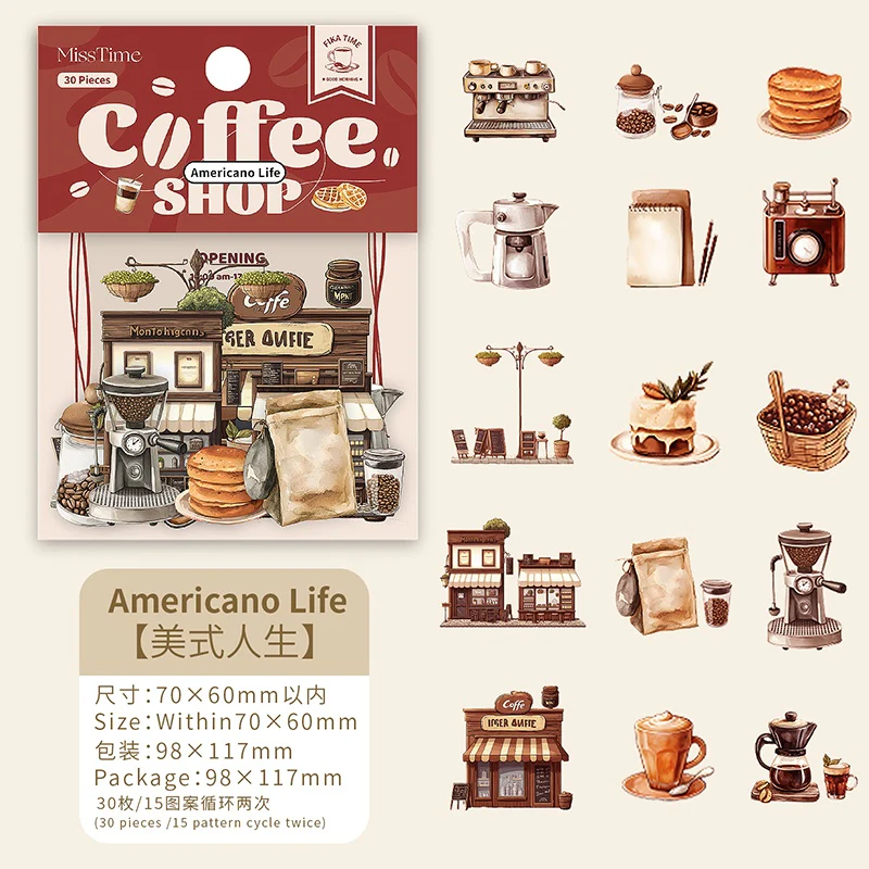 The Story of the Cafe Series of landscape sticker books - Image 42