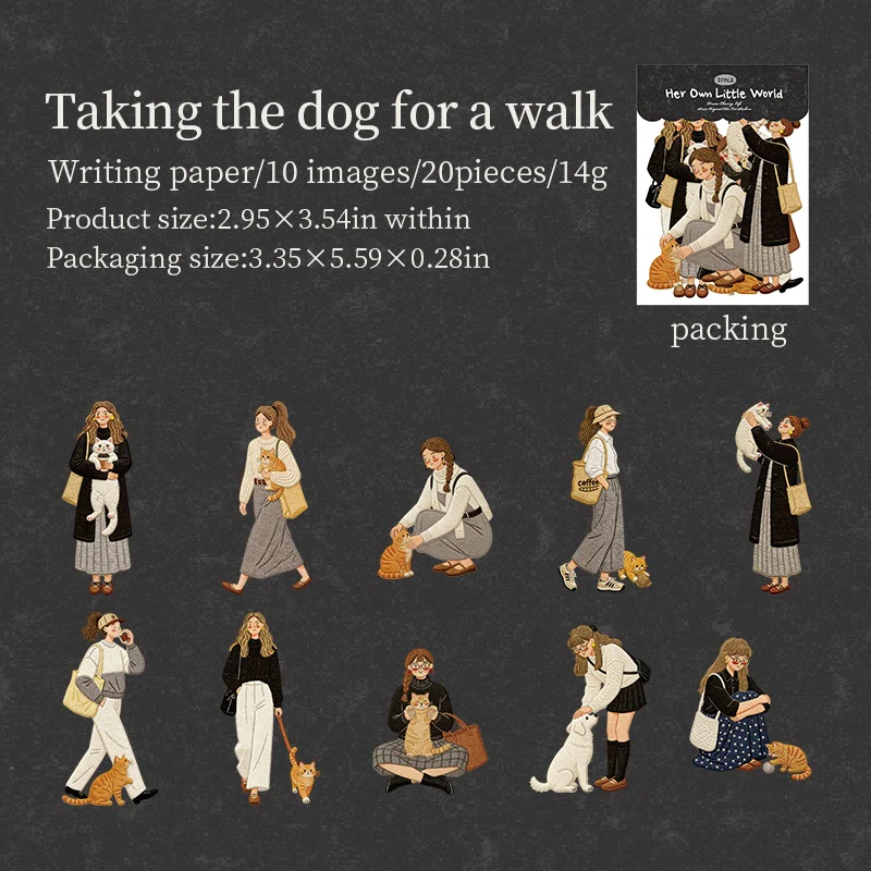 Her Little World Character Sticker Pack 20PCS - Image 9