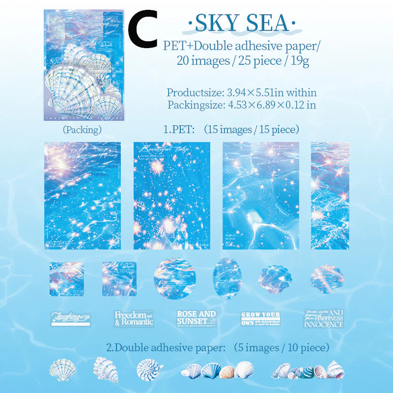 Immersive Sea Viewing Sticker 25pcs - Image 11