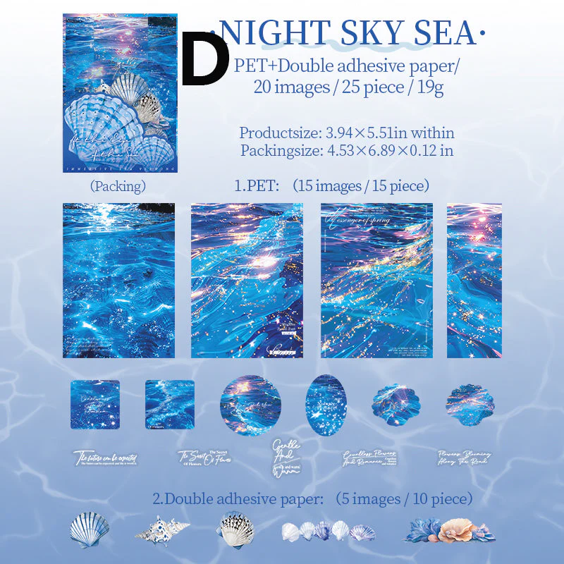 Immersive Sea Viewing Sticker 25pcs - Image 12