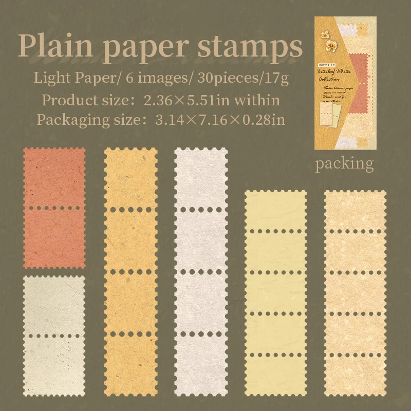 Interleaf Whites Collection Paper Pack 30PCS - Image 11