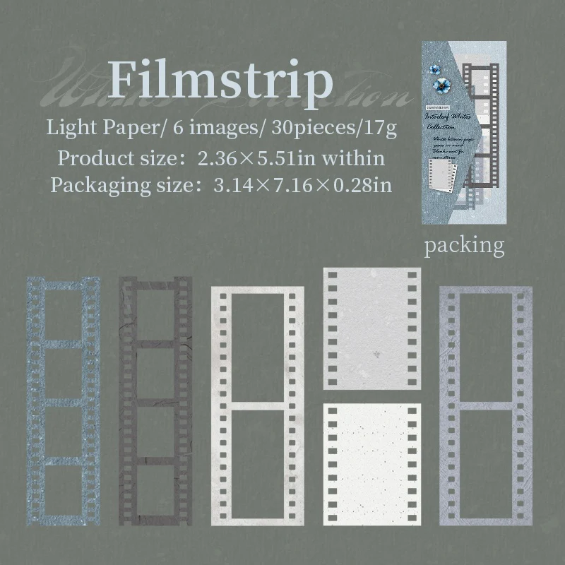 Interleaf Whites Collection Paper Pack 30PCS - Image 14