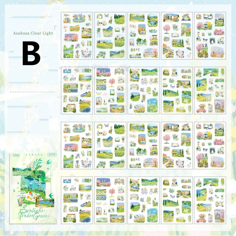 Landscaping Sticker Book 20Pcs New - Image 19
