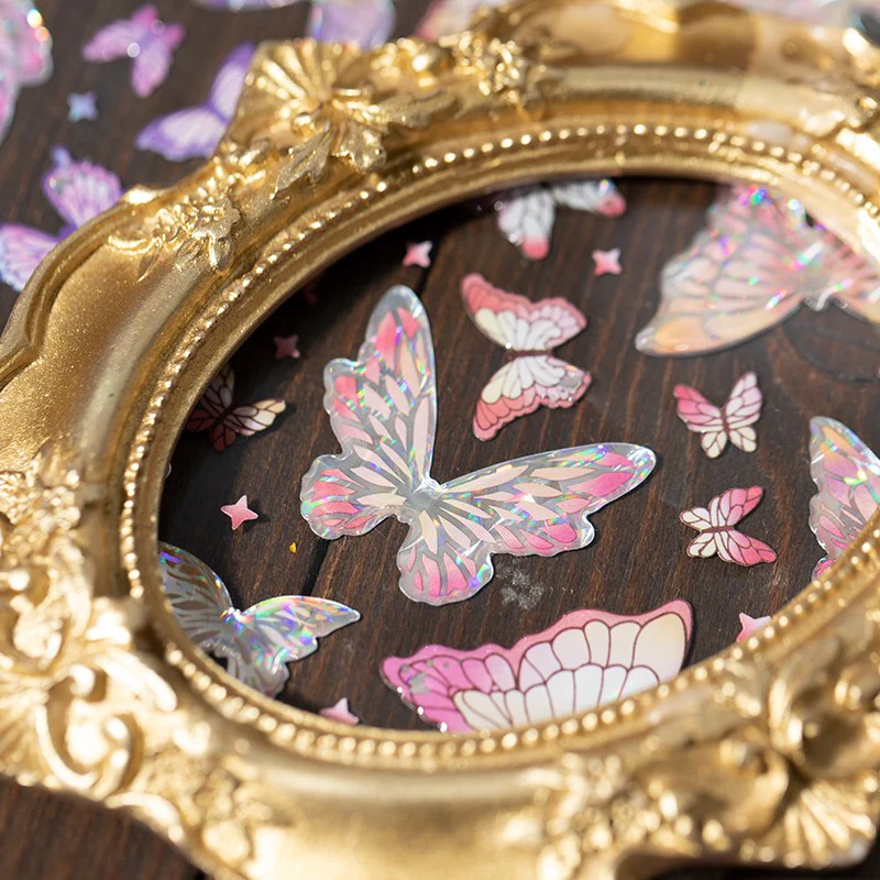 Iridescent Butterfly Glow Series – Epoxy Stickers - Image 10