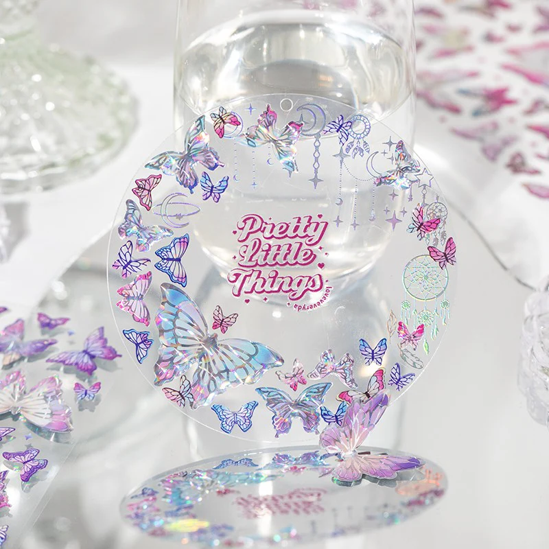 Iridescent Butterfly Glow Series – Epoxy Stickers - Image 11