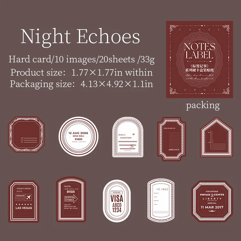Label Notes Series Boxed Stickers - Image 10