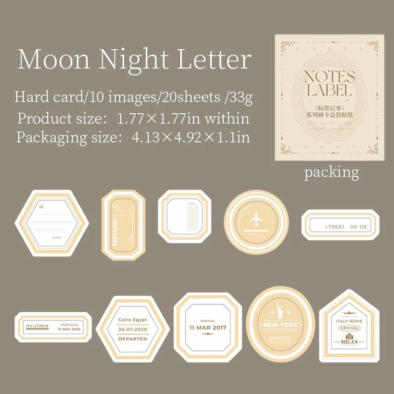 Label Notes Series Boxed Stickers - Image 12
