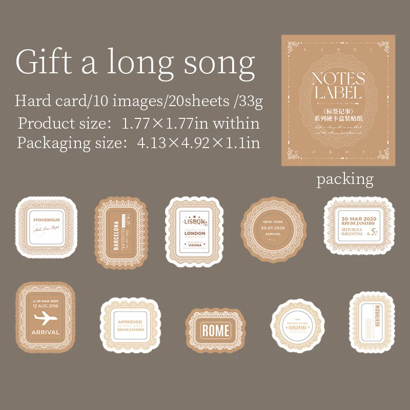 Label Notes Series Boxed Stickers - Image 13