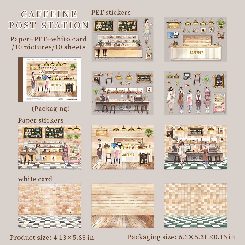 Leisurely Holiday Sticker Book 10pcs - Image 10