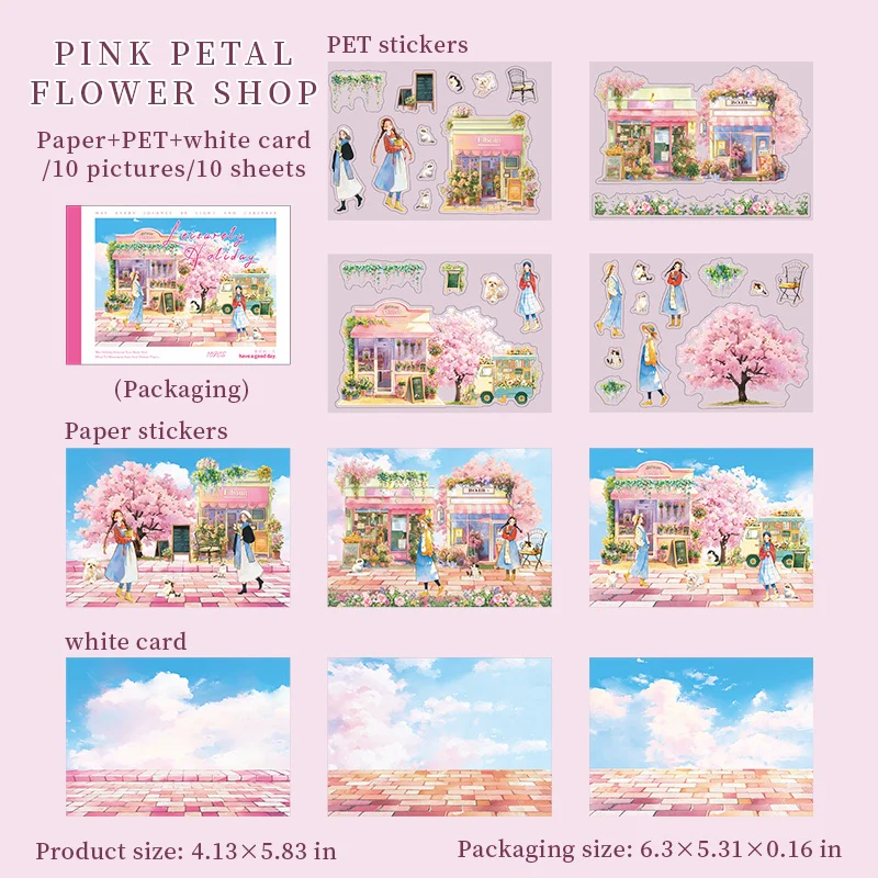 Leisurely Holiday Sticker Book 10pcs - Image 12