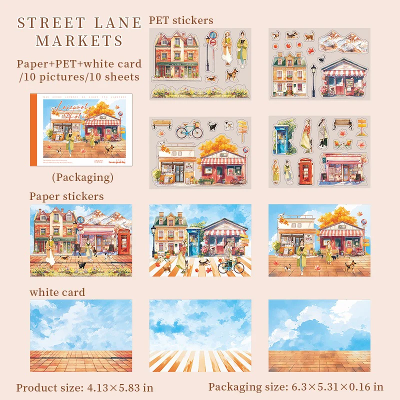 Leisurely Holiday Sticker Book 10pcs - Image 14