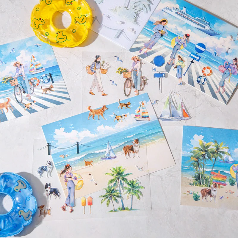 Leisurely Holiday Sticker Book 10pcs - Image 4