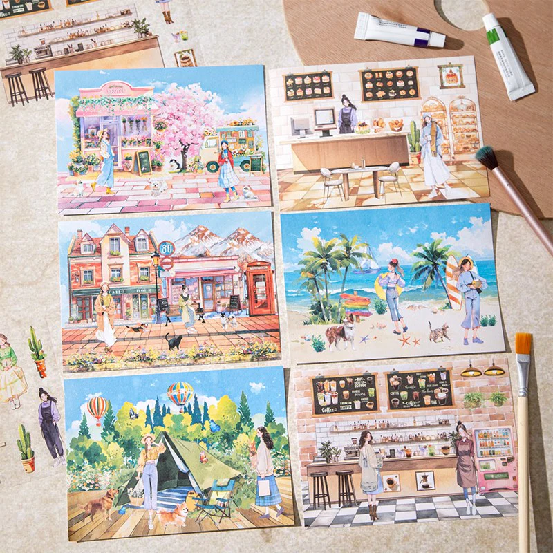 Leisurely Holiday Sticker Book 10pcs - Image 7
