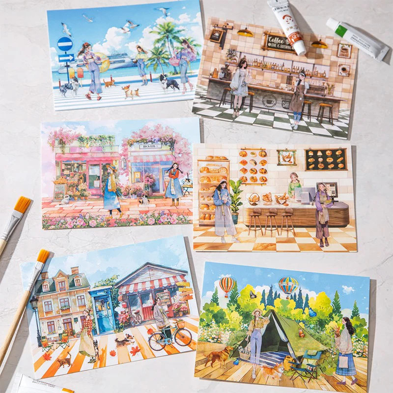 Leisurely Holiday Sticker Book 10pcs - Image 9