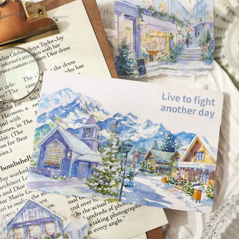 Light Sketch of Seasons Sticker Book 10Pcs - Image 5