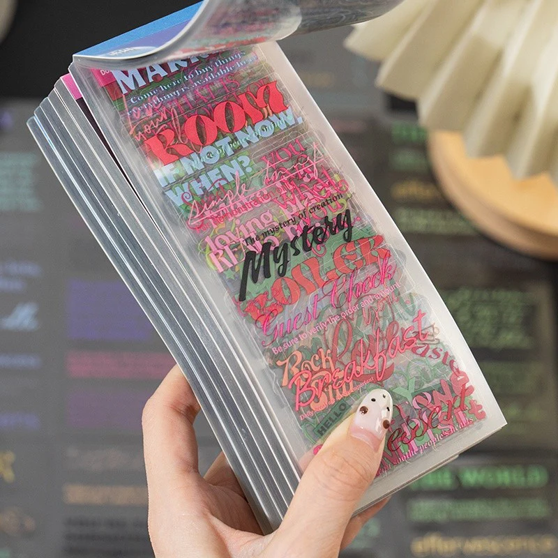 Literary Astrological Text Sticker Book 50Pcs - Image 2