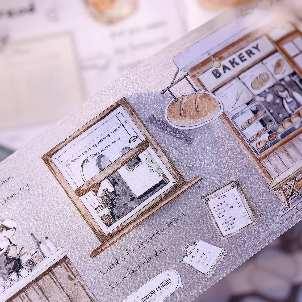Little Street Light Vintage Salt Style Washi PET Tape - Image 6