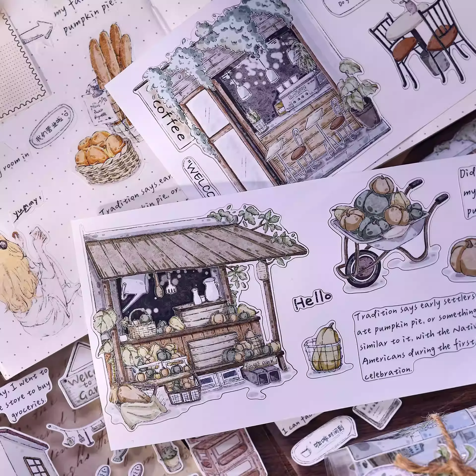 Little Street Light Vintage Salt Style Washi PET Tape - Image 7