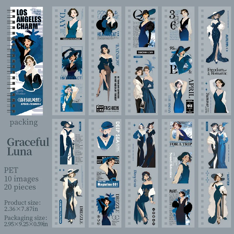 Los Angeles Charm Sticker Book 20pcs - Image 9