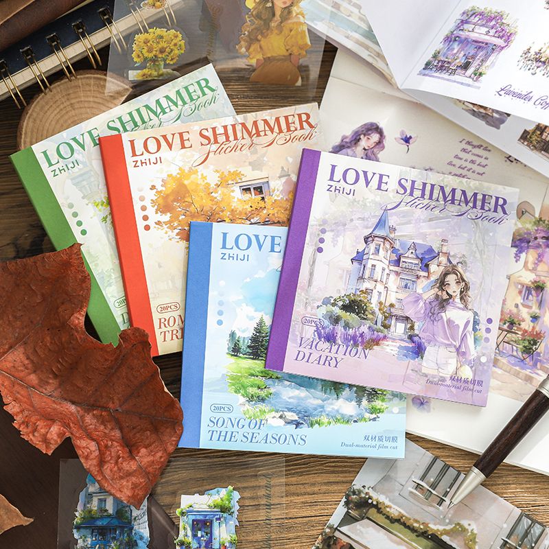 Luminous Moments Double-Material Decorative Sticker Book - Image 5