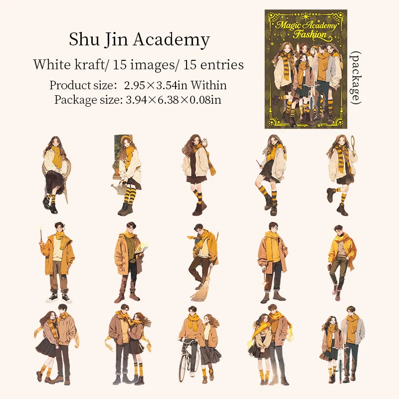 Magical Academy Fashion Sticker Pack 15pcs - Image 13