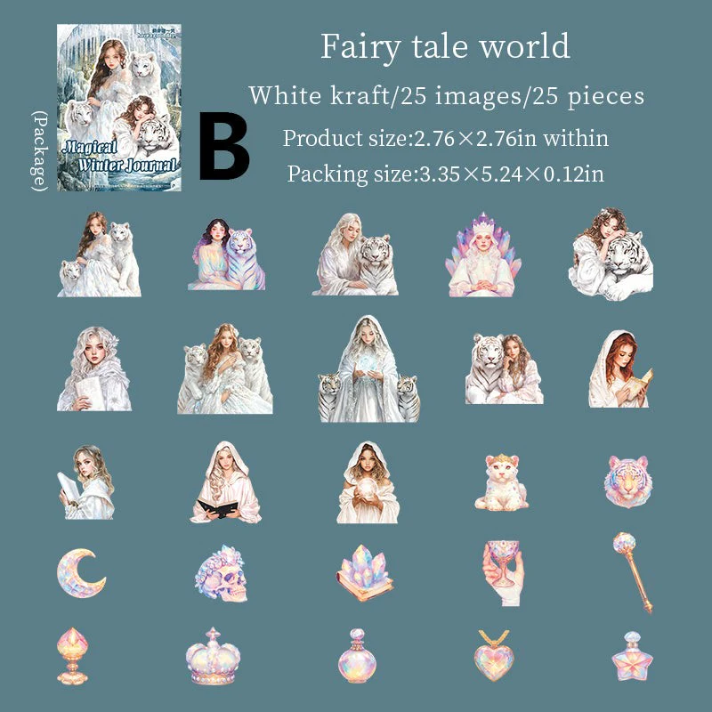 Magical Winter Journal Sticker 25pcs - Image 10