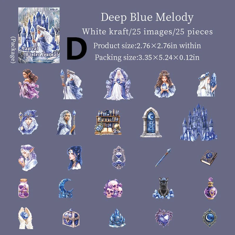 Magical Winter Journal Sticker 25pcs - Image 12