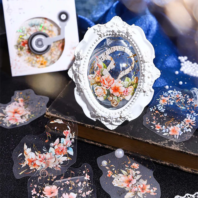 Melodies of the Flower Sea Series Floral Music Sticker Pack - Image 2