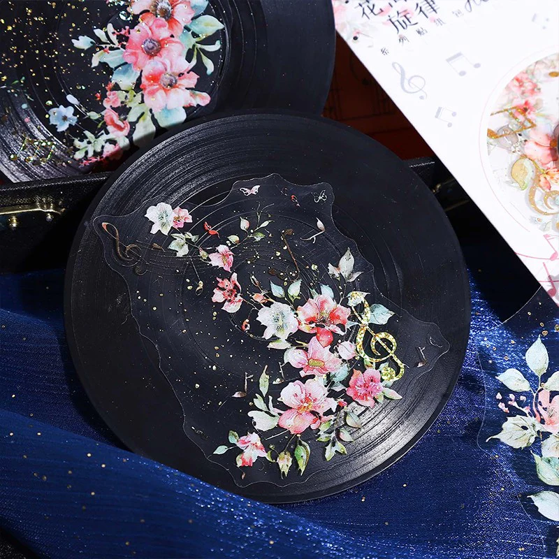 Melodies of the Flower Sea Series Floral Music Sticker Pack - Image 3