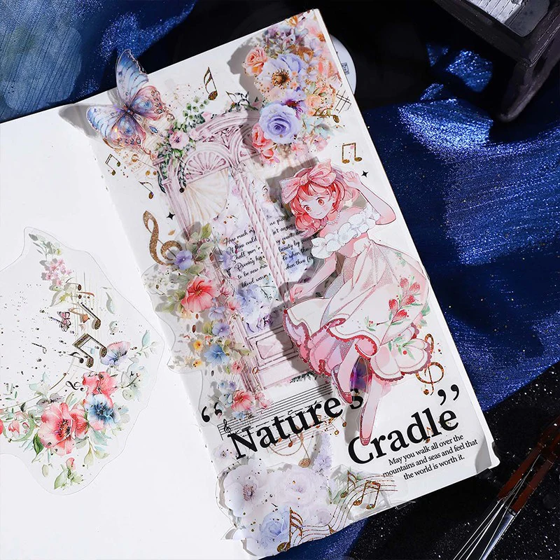 Melodies of the Flower Sea Series Floral Music Sticker Pack - Image 5