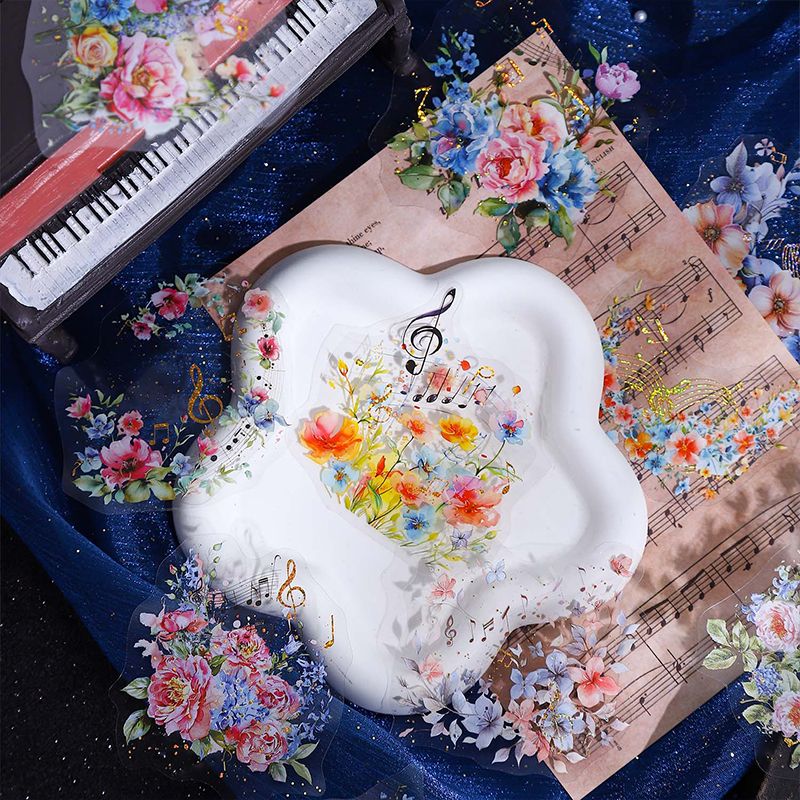 Melodies of the Flower Sea Series Floral Music Sticker Pack - Image 7