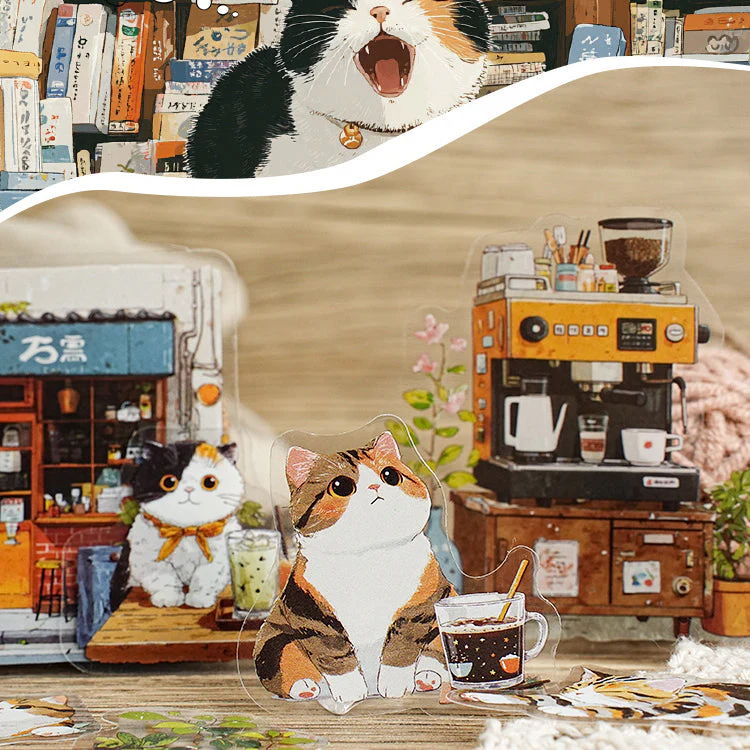 Meow Meow's Daily Life Sticker 15pcs - Image 4