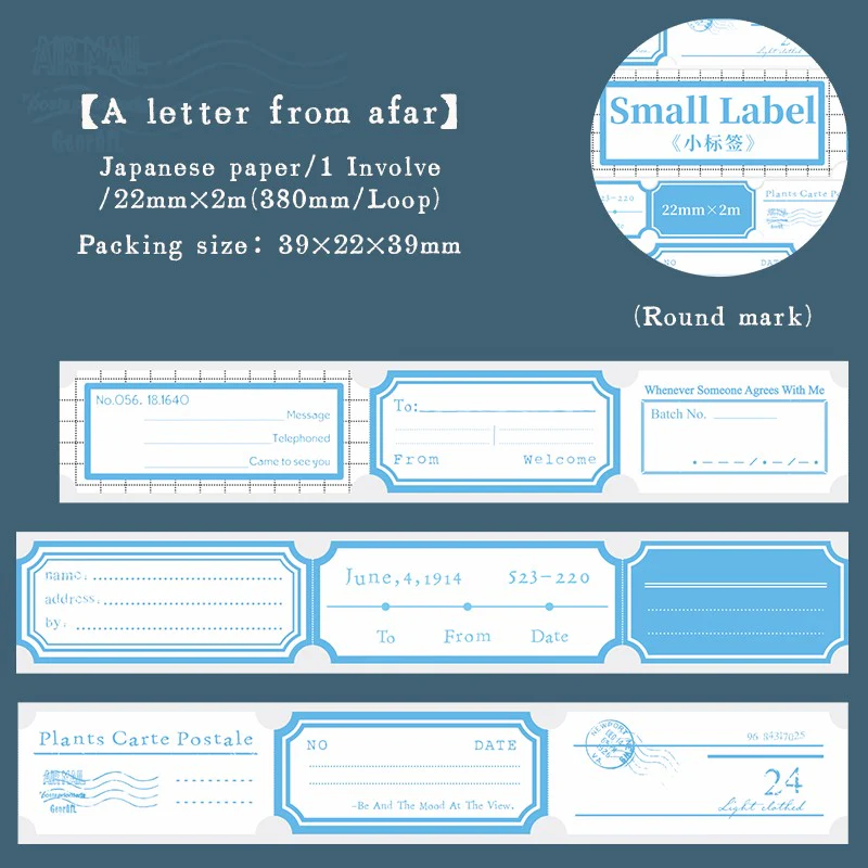 Mini Label Series Die-Cut Number Washi Tape - Image 14